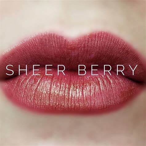 sheer berry lipstick.